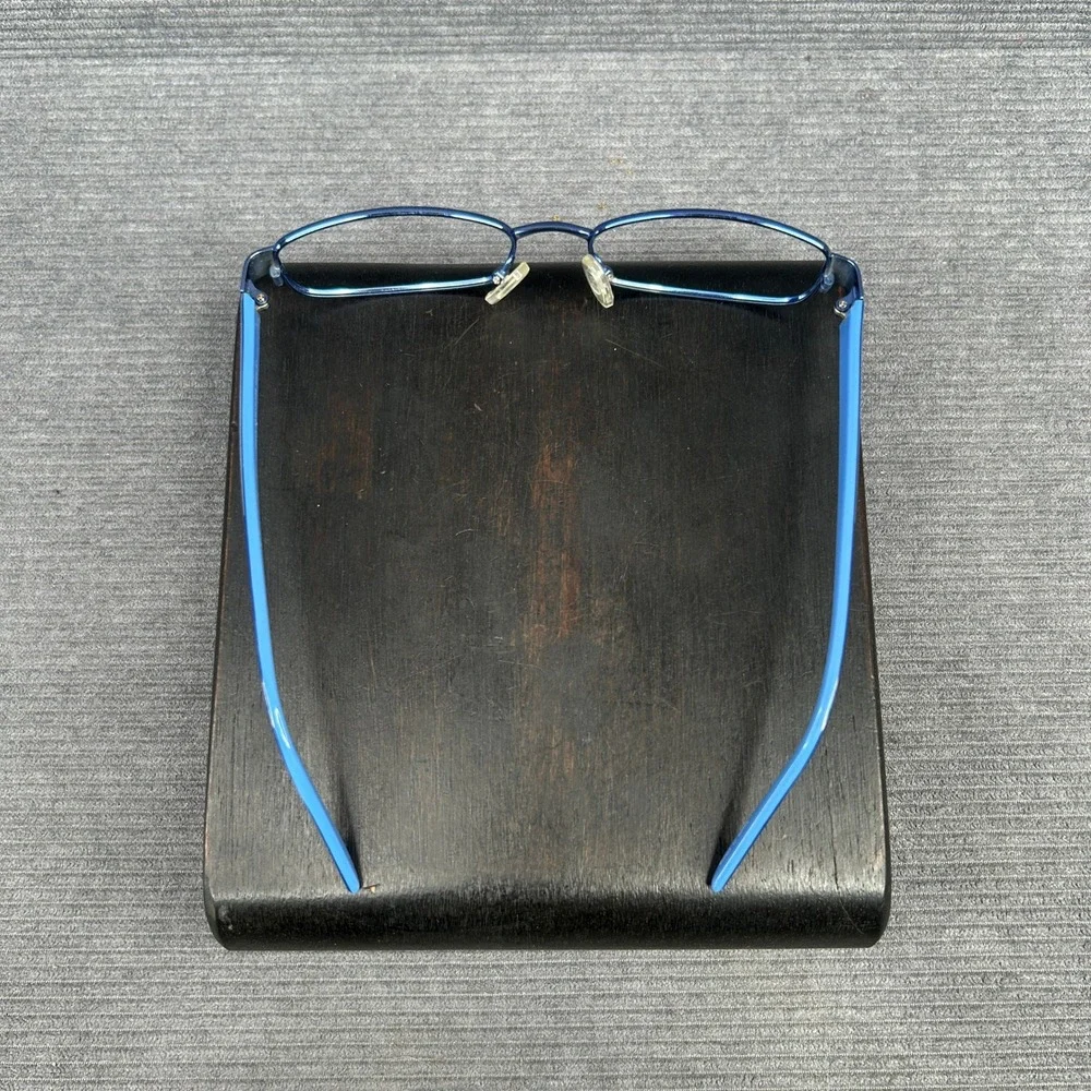 Blue Two-Tone Rectangular Y2k Eyeglass Frames G013 53-17-135 COL.01